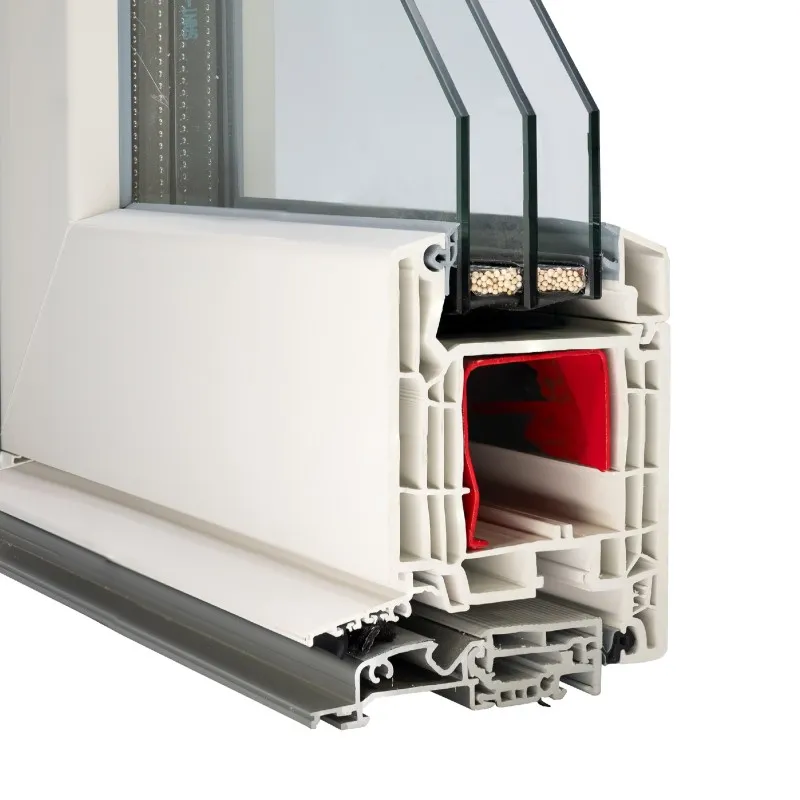 VEKA Softline 82: Veka Softline 82MD mit Alu-Schwelle, Flügel 114mm
