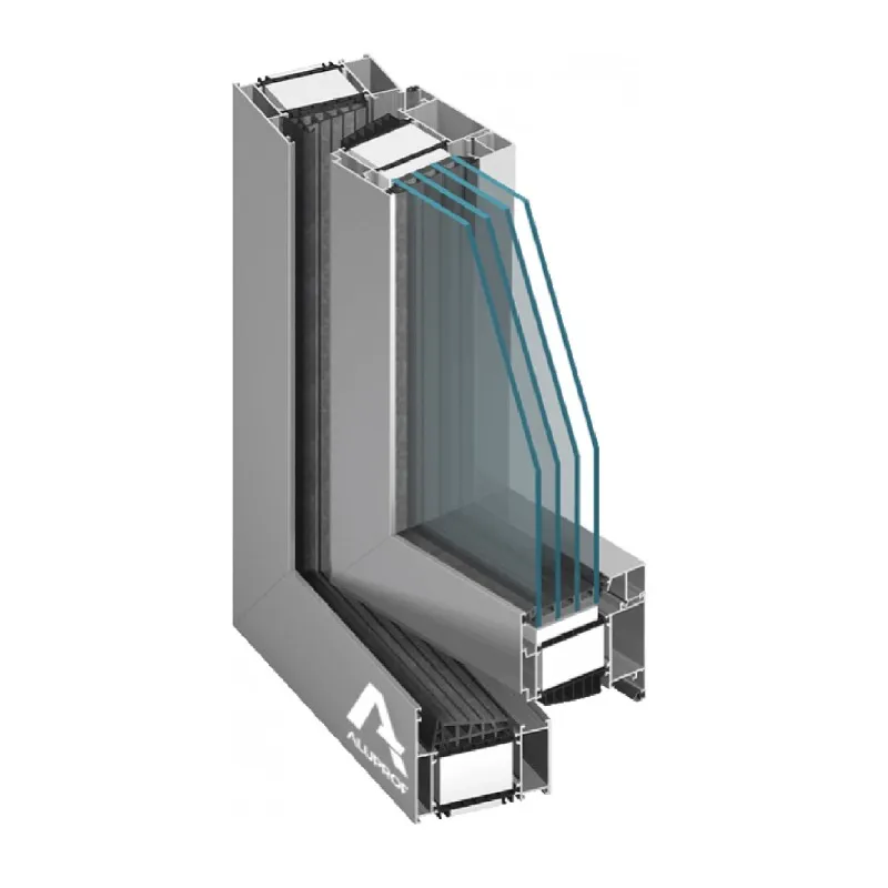 Aluminium: MB-104 Passive (Drehkippfenster und Balkontüren)